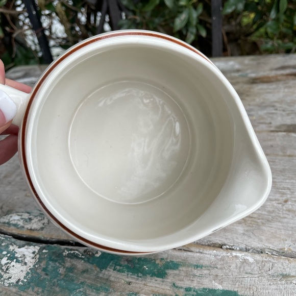 Elegance Bavarian Brown & Cream stoneware gravy boat dinner table - Picture 5 of 6